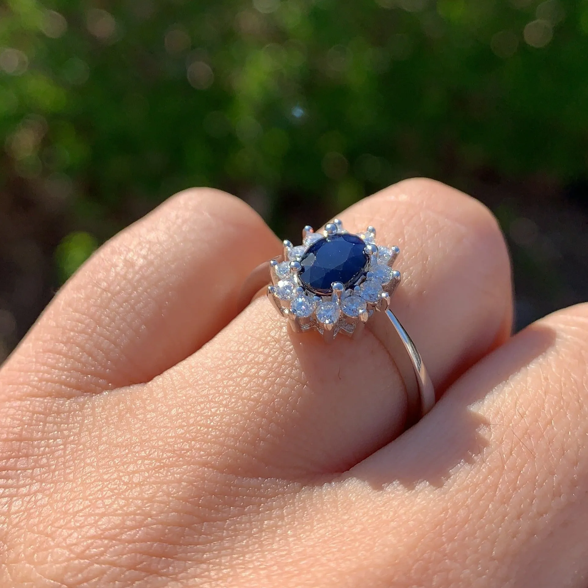 PRINCESS DIANA BLUE SAPPHIRE RING