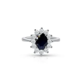 PRINCESS DIANA BLUE SAPPHIRE RING