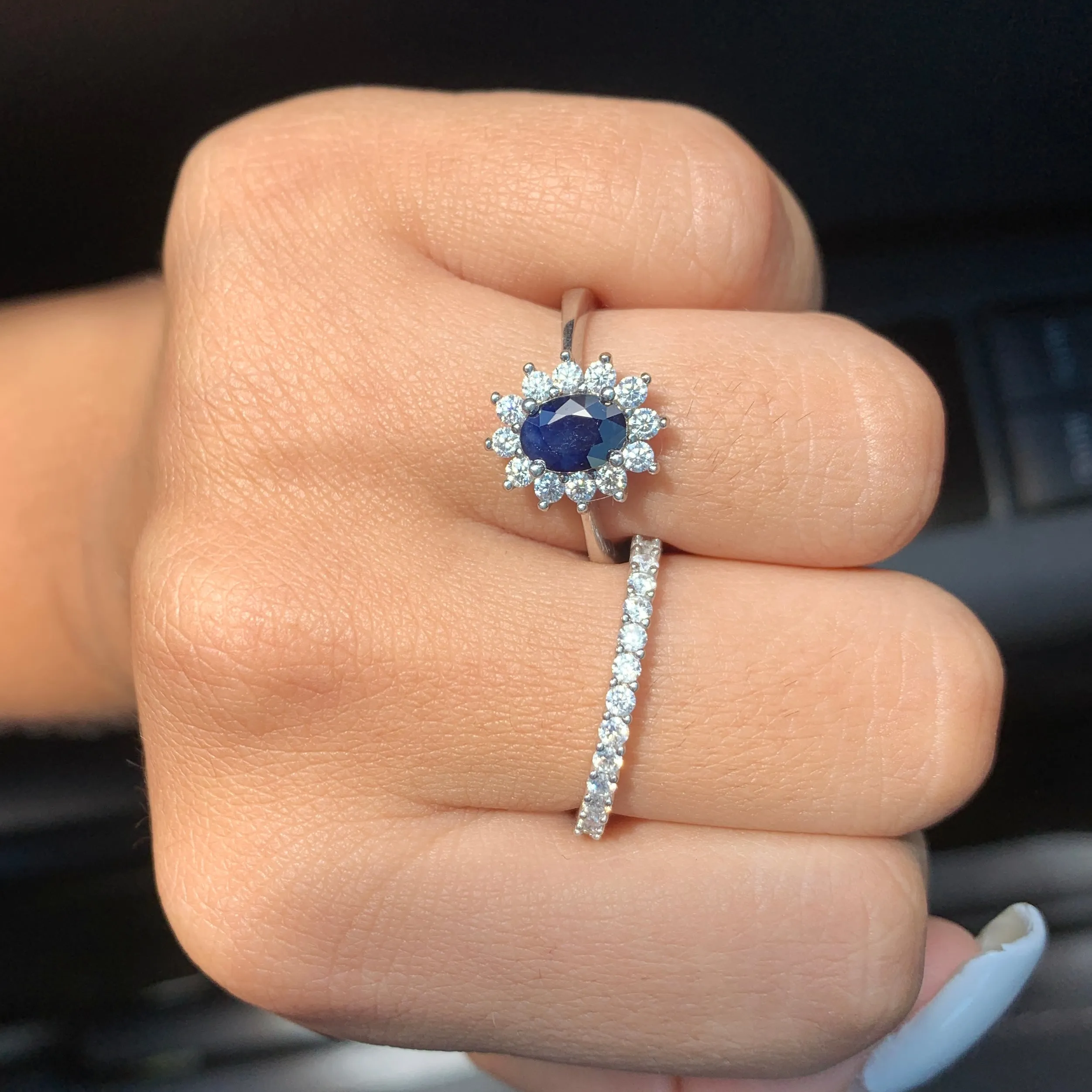 PRINCESS DIANA BLUE SAPPHIRE RING