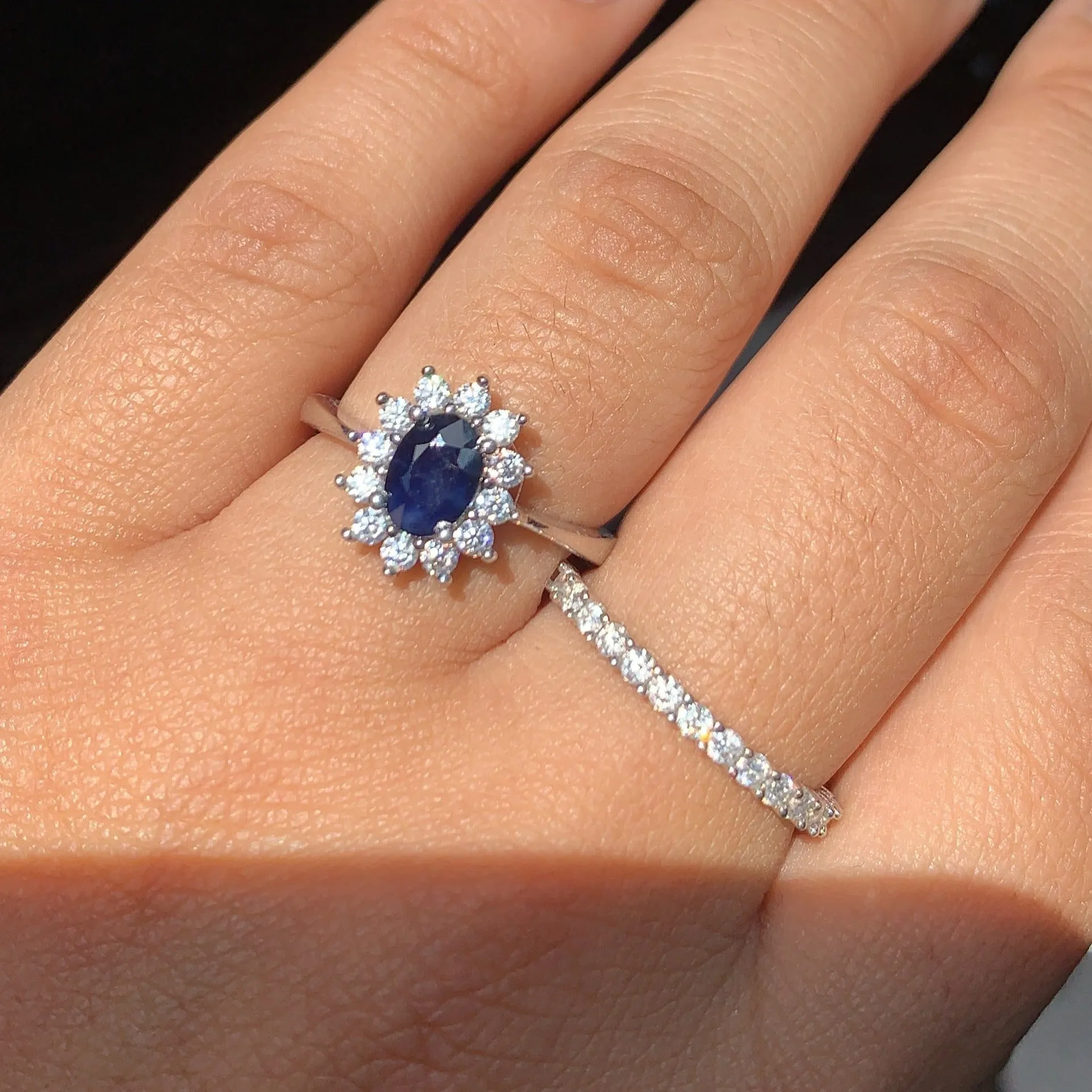 PRINCESS DIANA BLUE SAPPHIRE RING