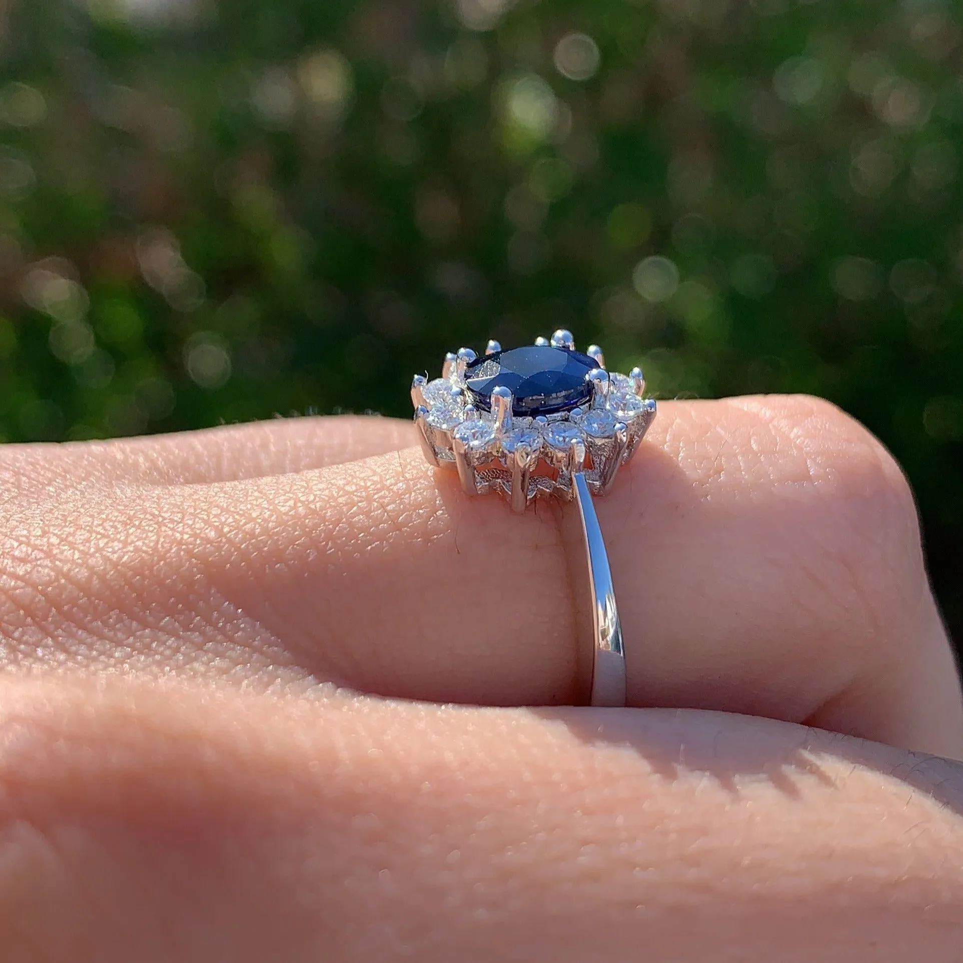 PRINCESS DIANA BLUE SAPPHIRE RING