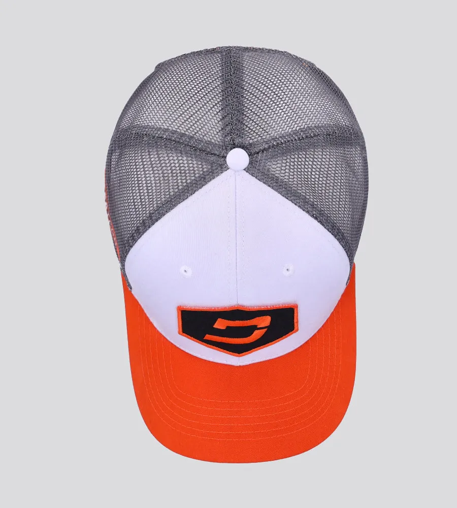 PRO TECH CAP WHITE | CHARCOAL | ORANGE