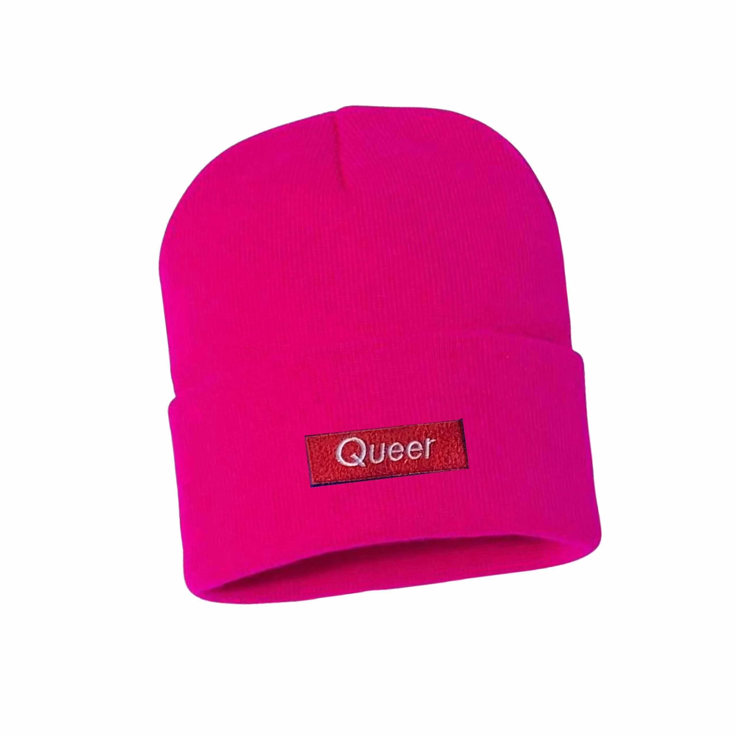 Queer Knit Cuff Beanie supporting The Trevor Project