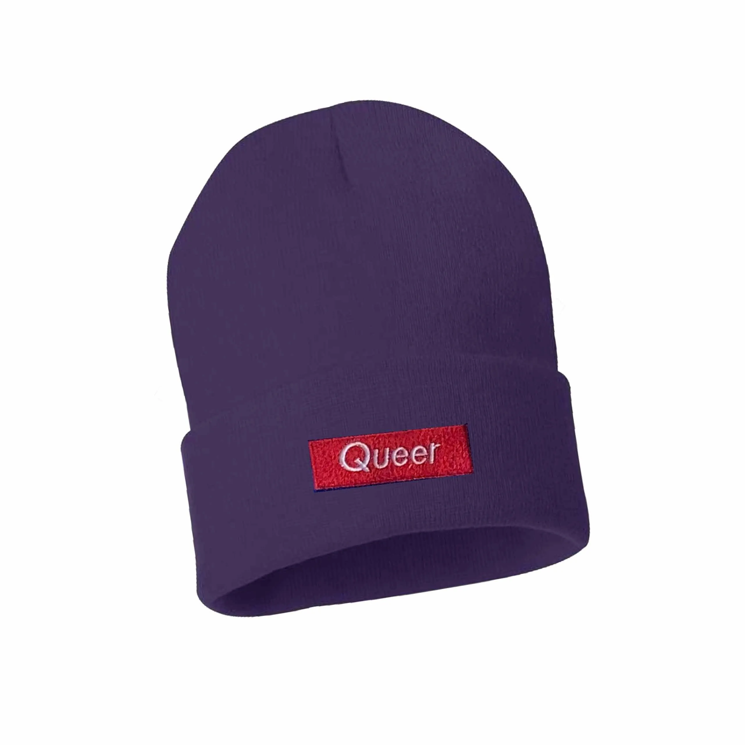 Queer Knit Cuff Beanie supporting The Trevor Project