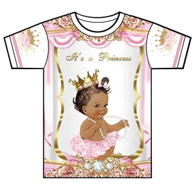 "Princess" Custom Designed Baby Shower 3D shirt