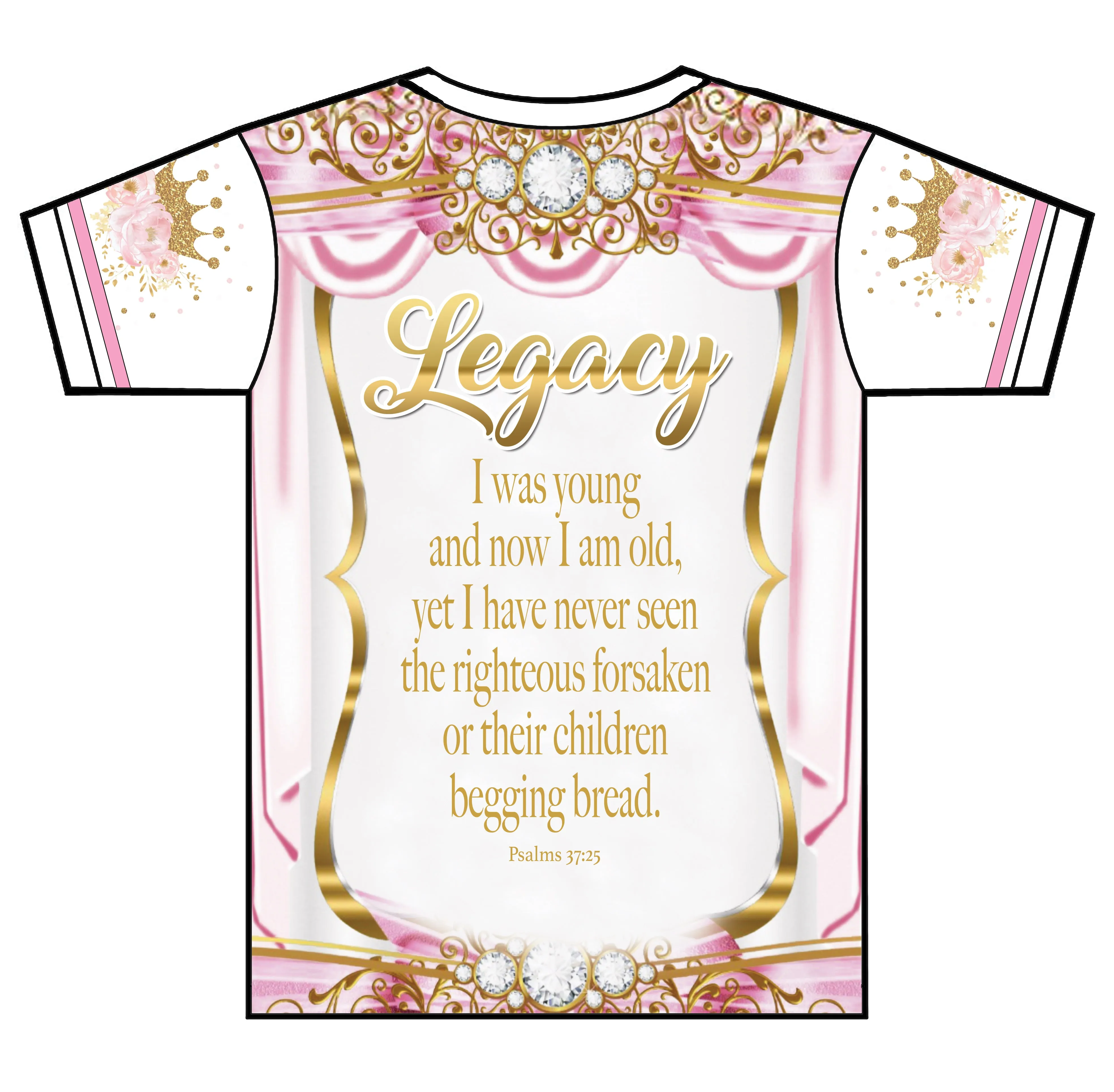 "Princess" Custom Designed Baby Shower 3D shirt