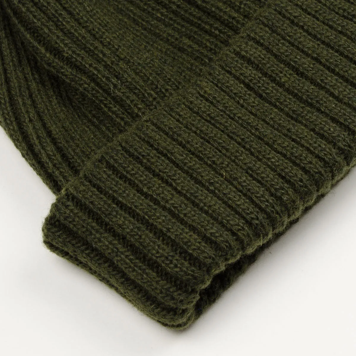 RoToTo - Recycle W/PL 2x2 Beanie - Dark Olive