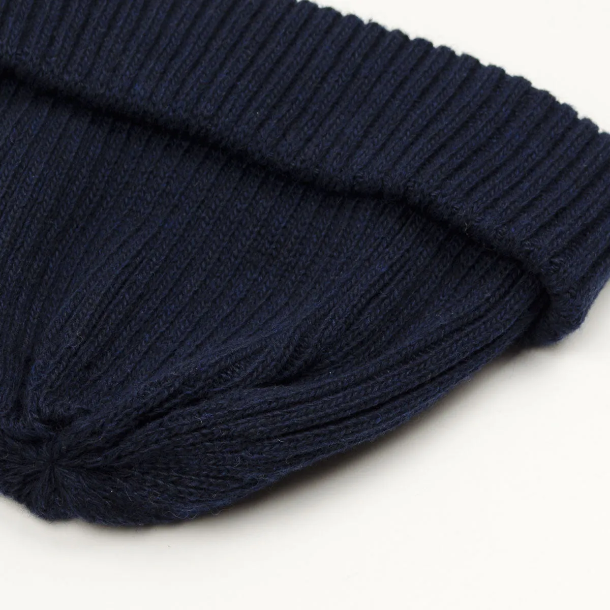 RoToTo - Recycle W/PL 2x2 Beanie - Navy