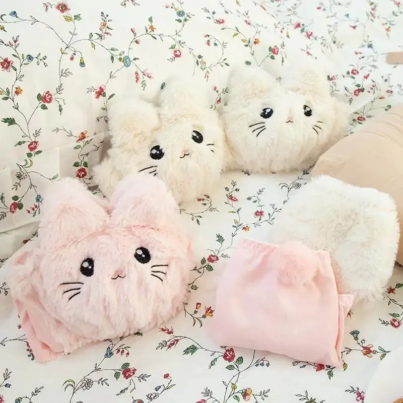 Soft Fuzzy Kitten Kawaii Princess Lingerie Set