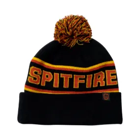 Spitfire Classic 87' Fill Pom Beanie - Black/Gold/Red