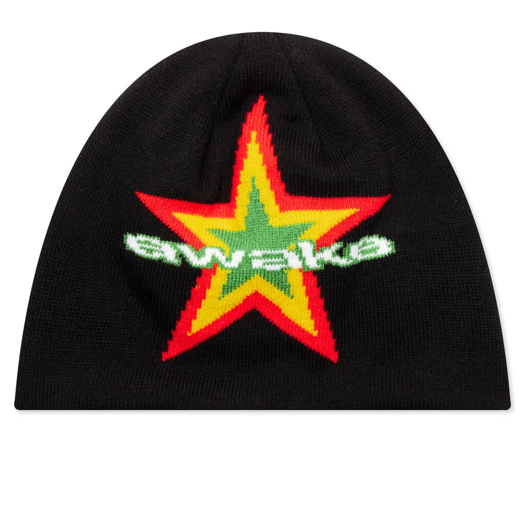 Sure! Here’s an optimized title for the “Star Logo Beanie - Black” that includes modifiers:

“Stylish Black Beanie with Star Logo - Perfect for Warmth and Fashion”