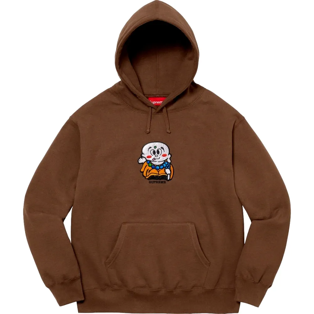 SUPREME AOI BUDDHA HOODED SWEATSHIRT-BROWN