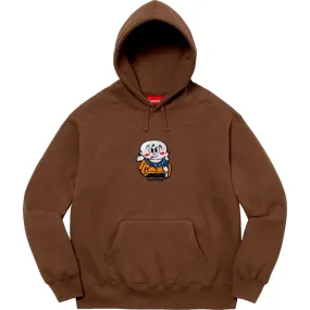 SUPREME AOI BUDDHA HOODED SWEATSHIRT-BROWN