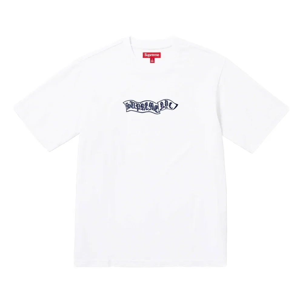 SUPREME BANNER SS TOP-WHITE