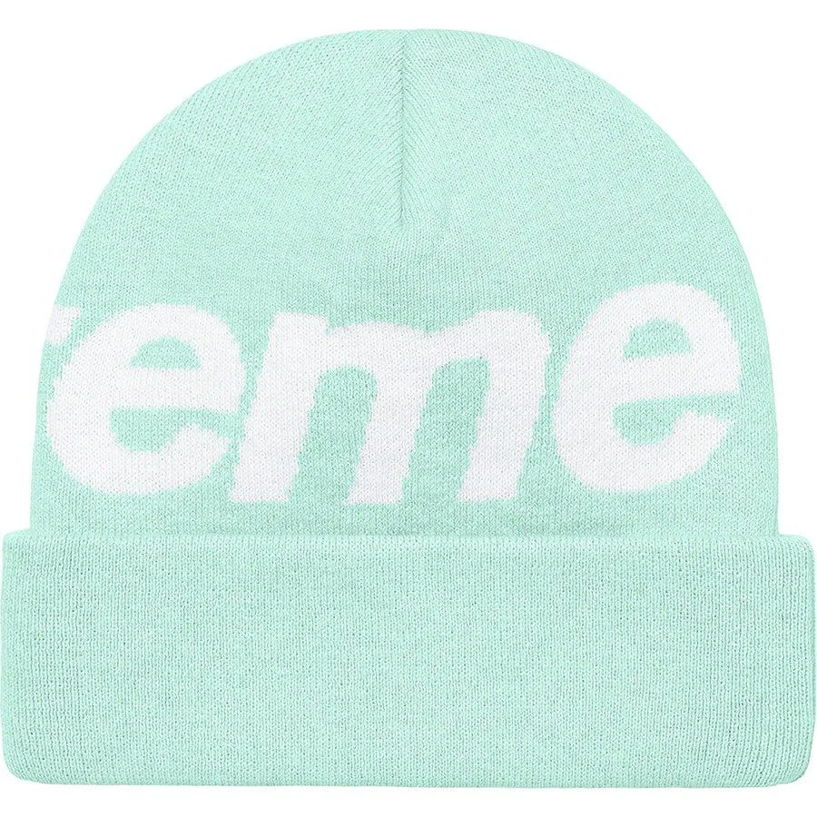 Supreme Big Logo Beanie (Turqiouse)