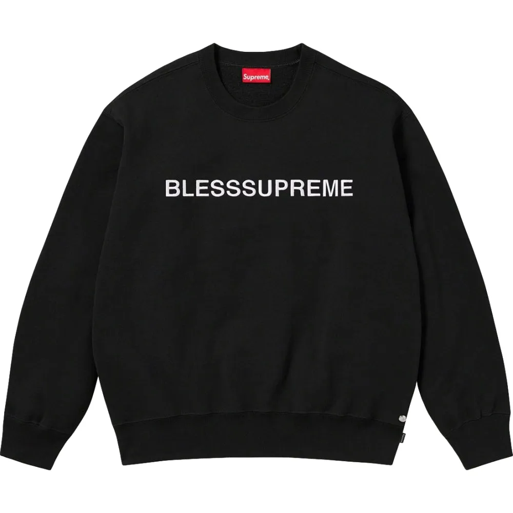 SUPREME BLESS CREWNECK-BLACK