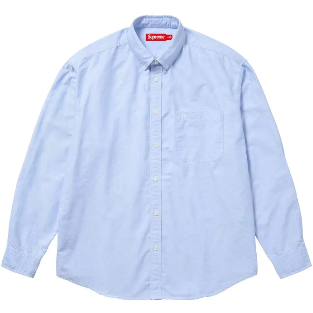 SUPREME LOOSE FIT OXFORD SHIRT-BLUE