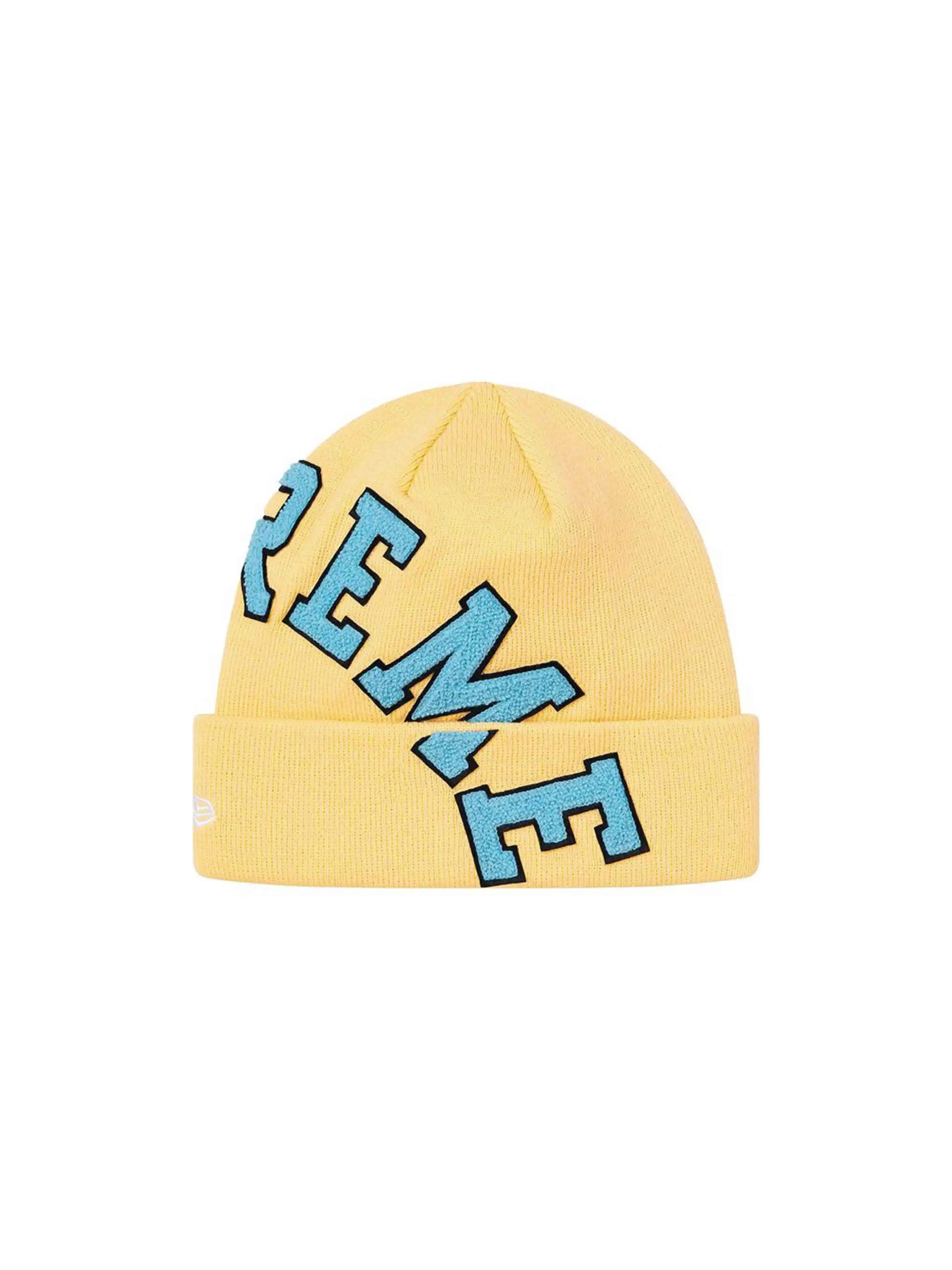 Supreme New Era Big Arc Beanie Yellow