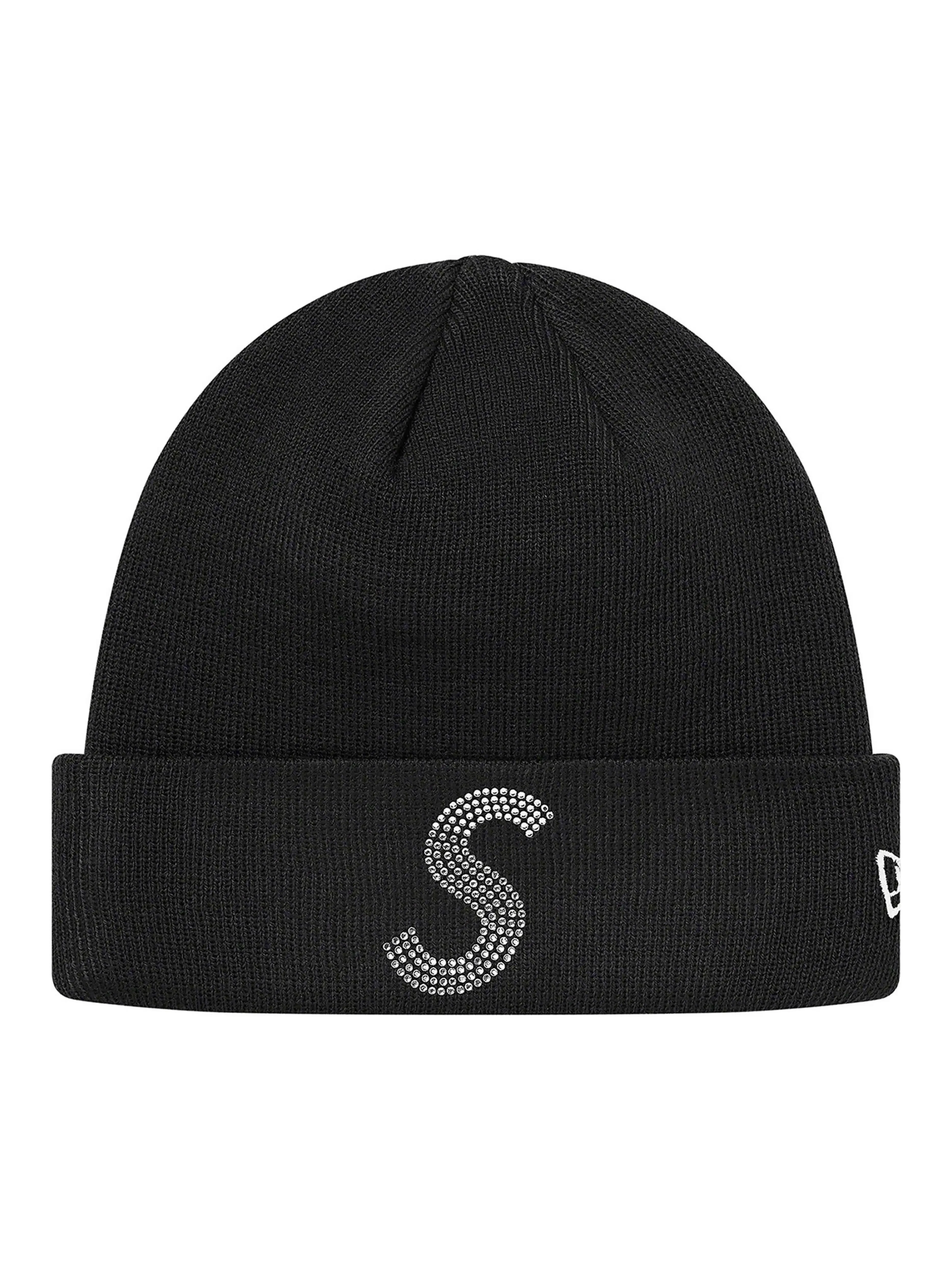 Supreme New Era Swarovski S Logo Beanie Black [SS21]