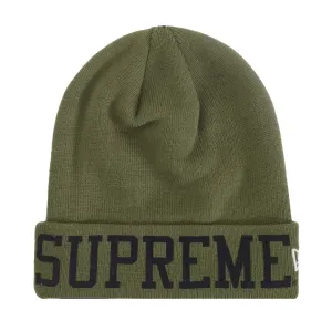 Supreme New Era Varsity Beanie Olive (FW23)