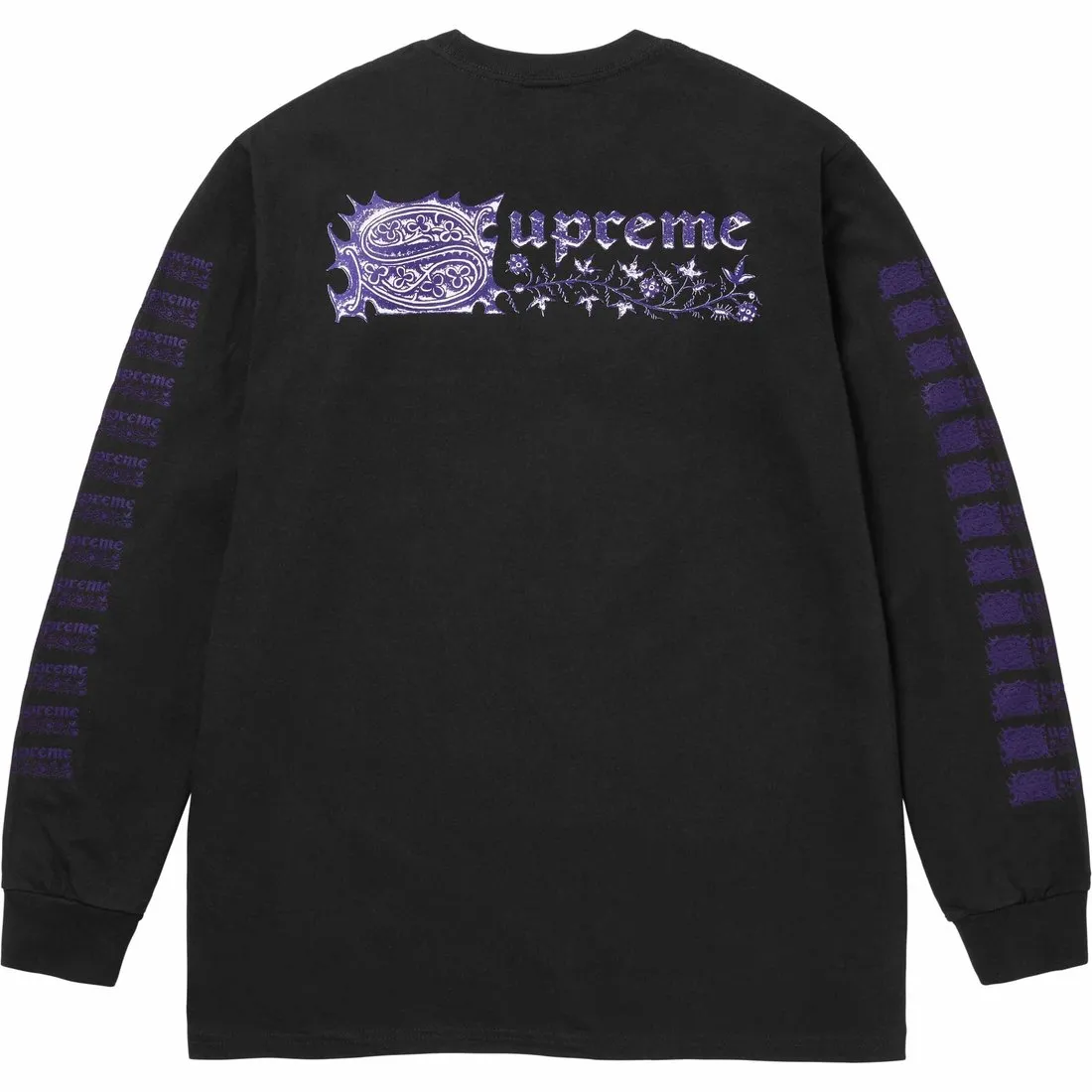 SUPREME SAINT SEBASTIAN L/S TEE-BLACK