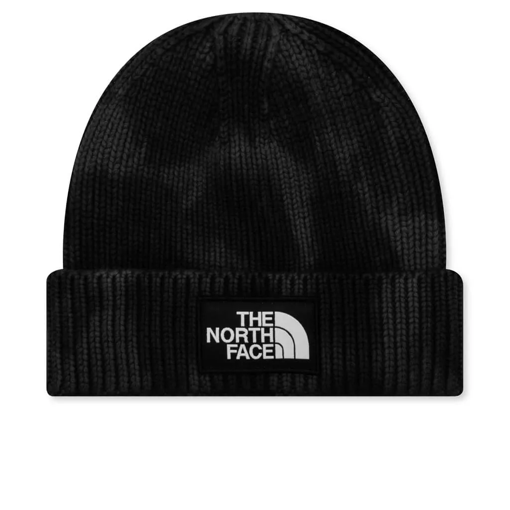 Tie Dye Logo Box Beanie - Black