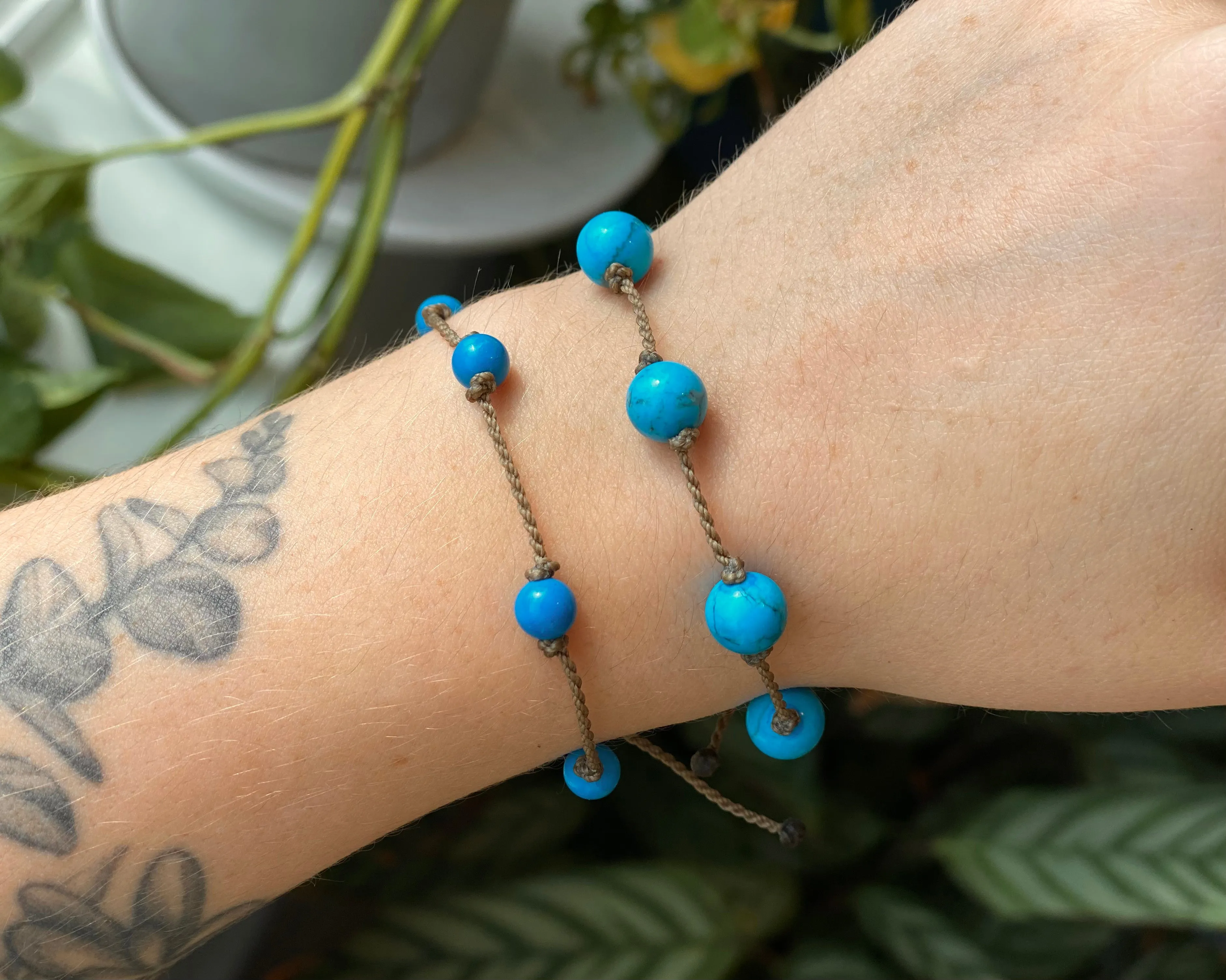 Turquoise & Island Blue Howlite Bracelets