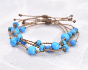 Turquoise & Island Blue Howlite Bracelets