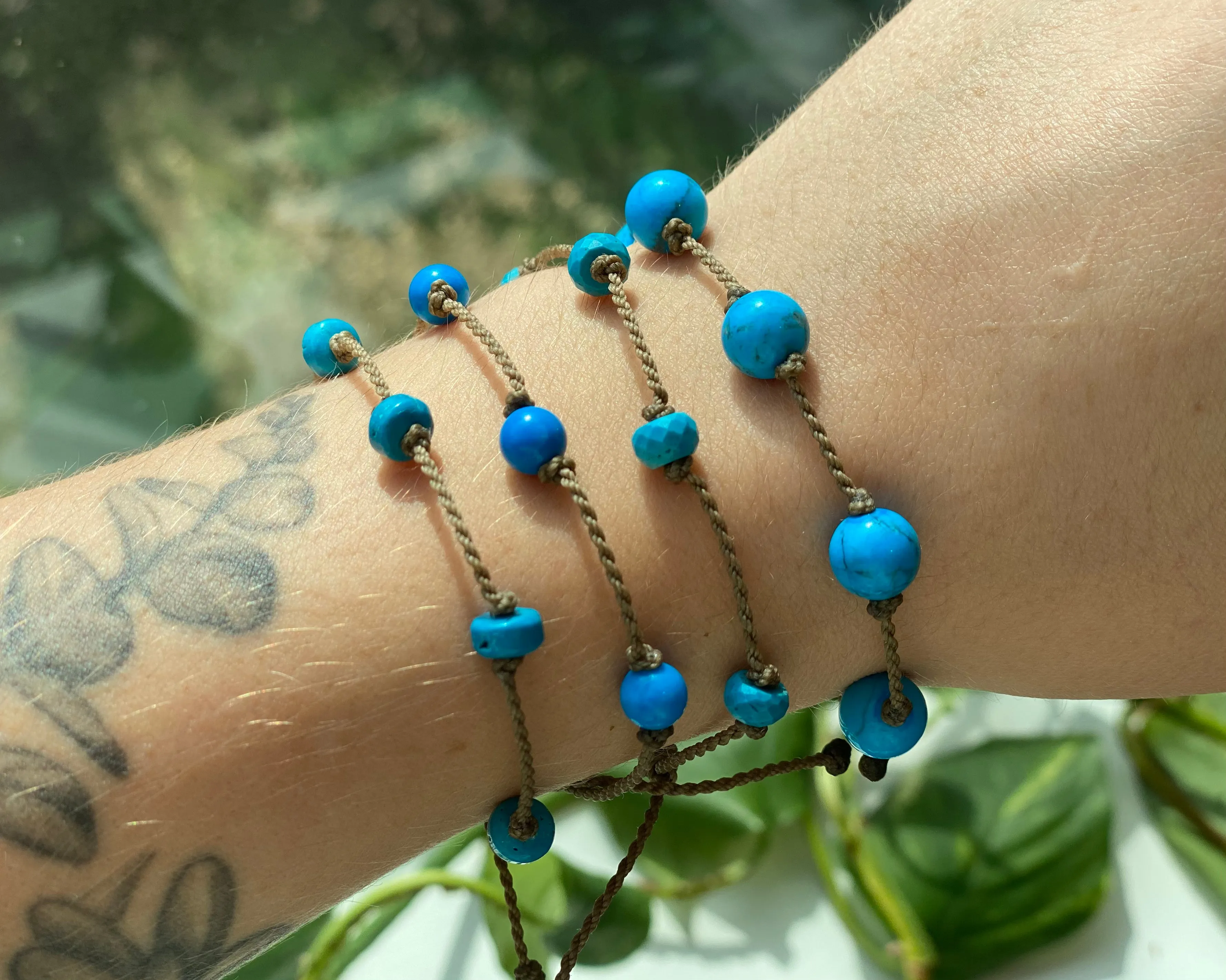 Turquoise & Island Blue Howlite Bracelets