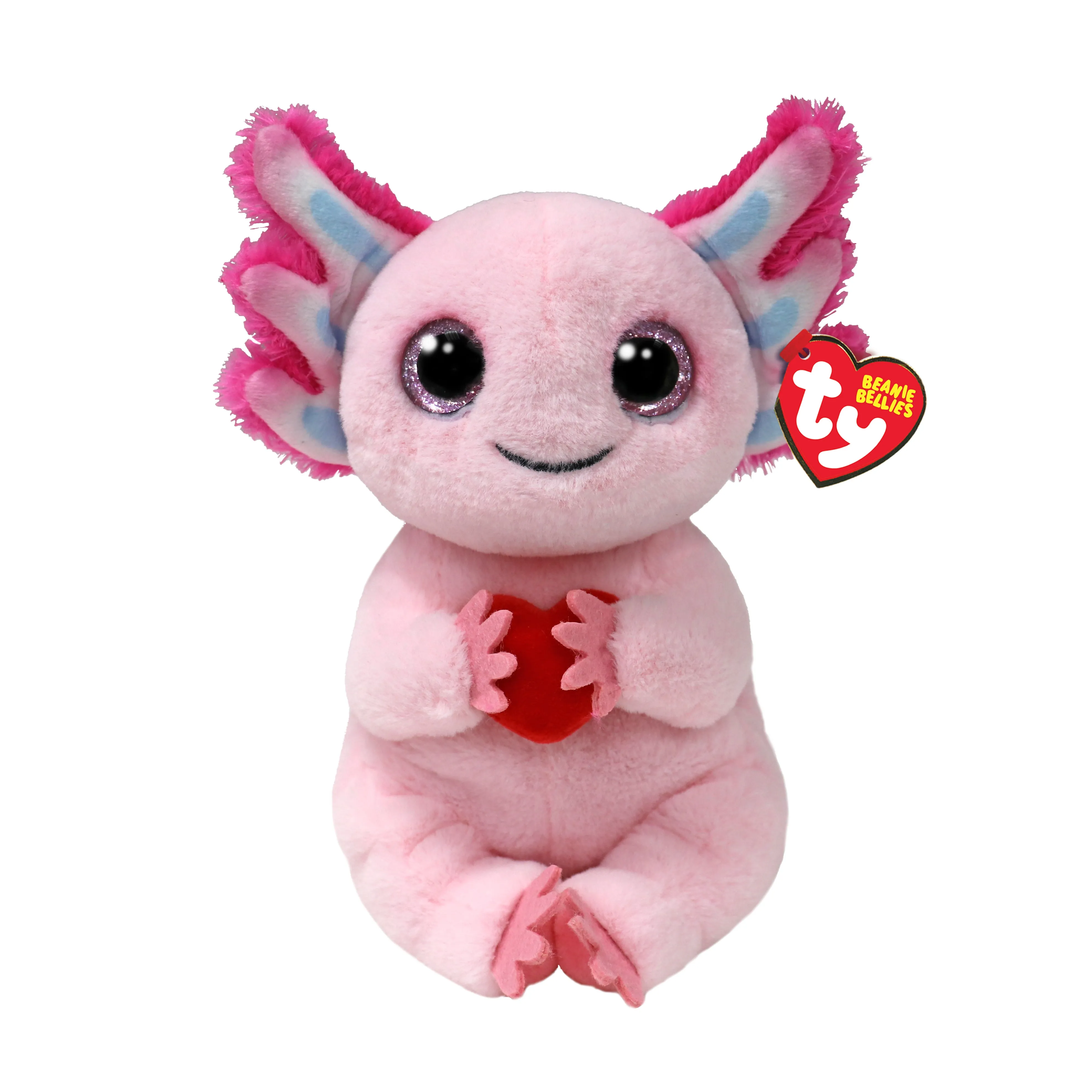 Ty Locky the Axolotl - Adorable Heart Beanie Baby Plush Toy with Soft Huggable Features