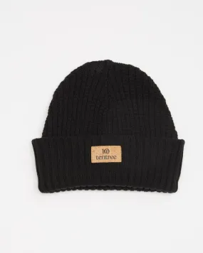 Unisex Cork Patch Beanie - 100% Organic Cotton