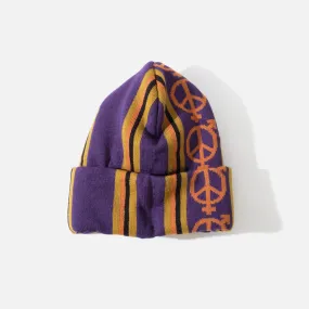 Vert Stripe Beanie - Purple