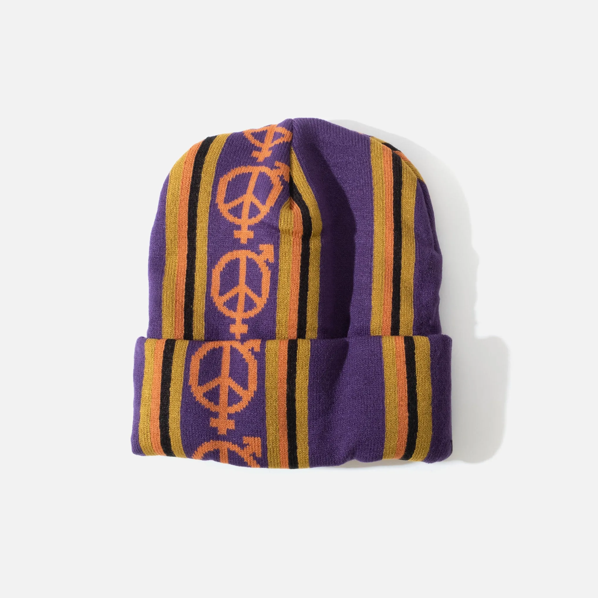 Vert Stripe Beanie - Purple