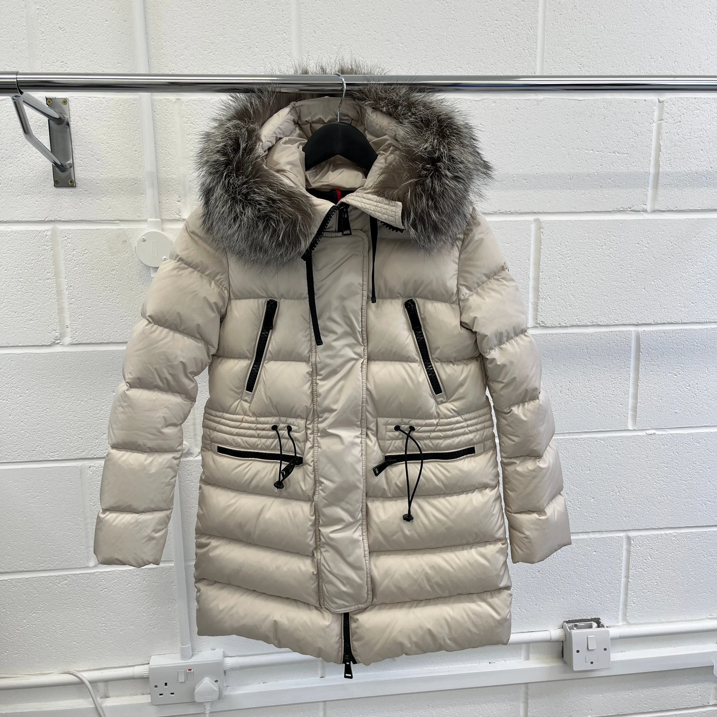 Women's Aphrotiti Down Jacket Beige Size 00 / UK 6