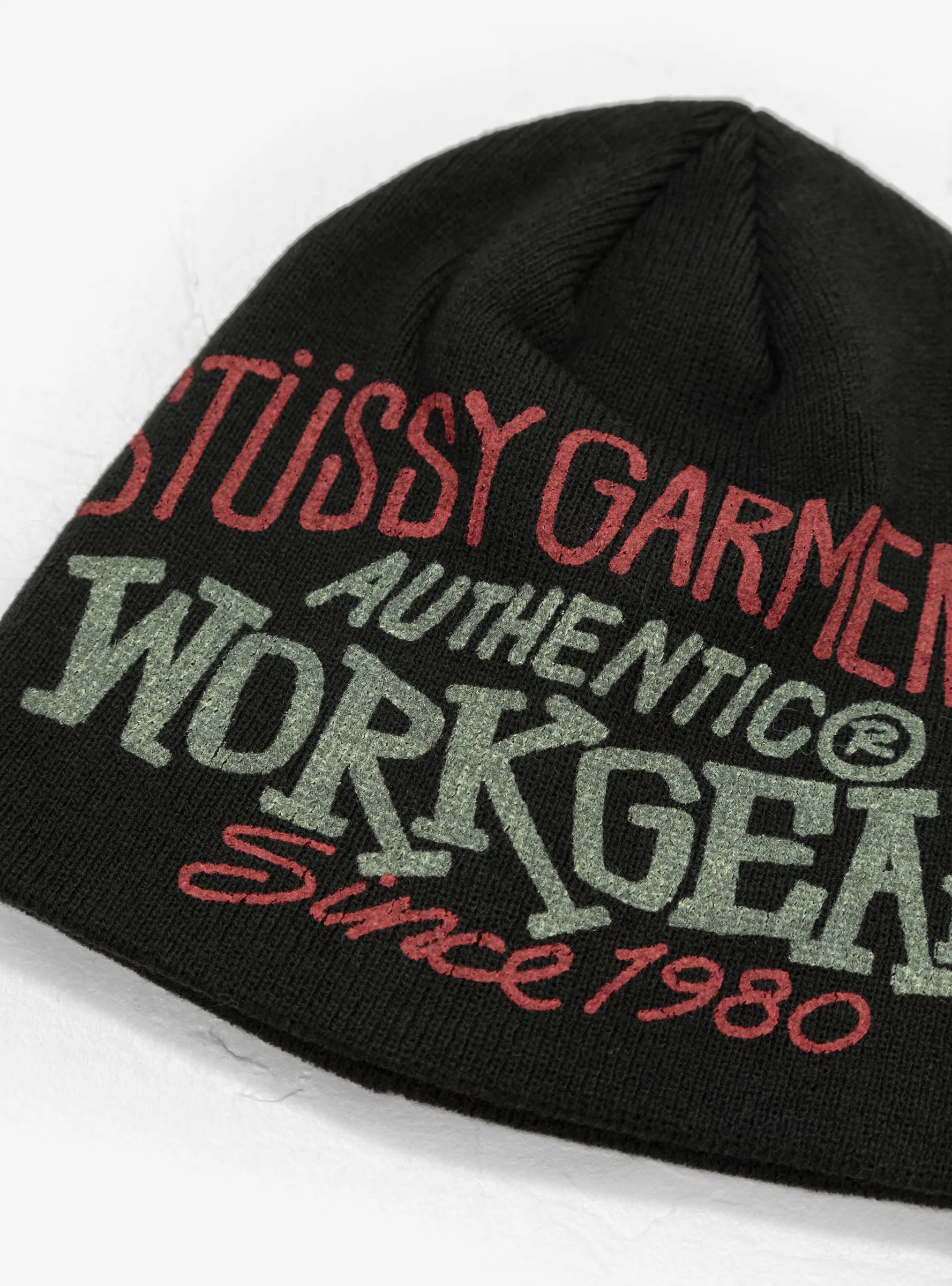 Workgear Print Beanie Black